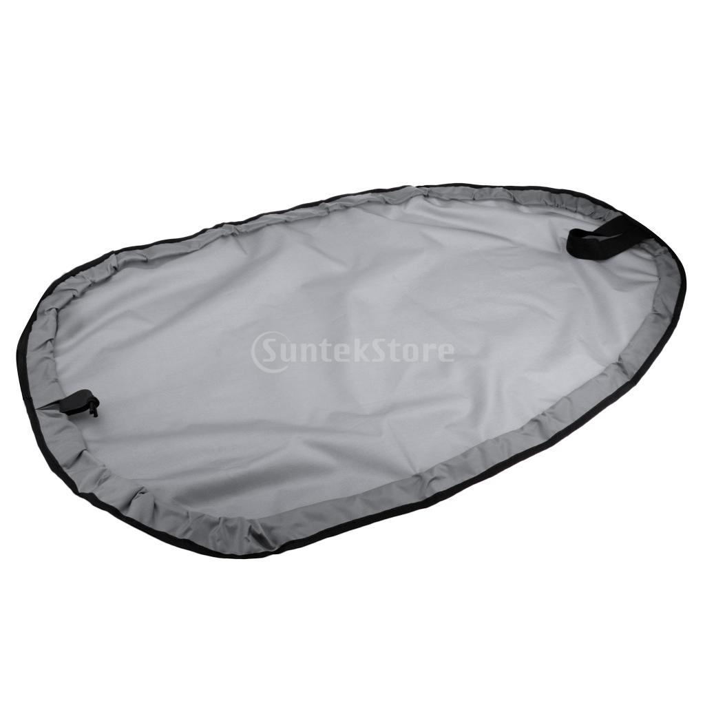 Cubierta de cabina de Kayak Oxford 300D Premium, accesorios de escudo de almacenamiento, impermeable, protección contra el polvo UV, ajustable: XL Gray 