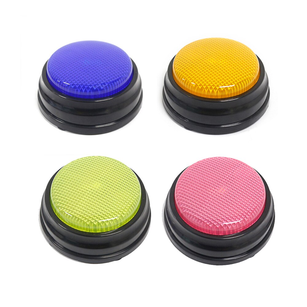 Recordable Talking Button With Led Function Parent-Child Interactive Toy Phonograph Game Answer Buzzers Learning Taking