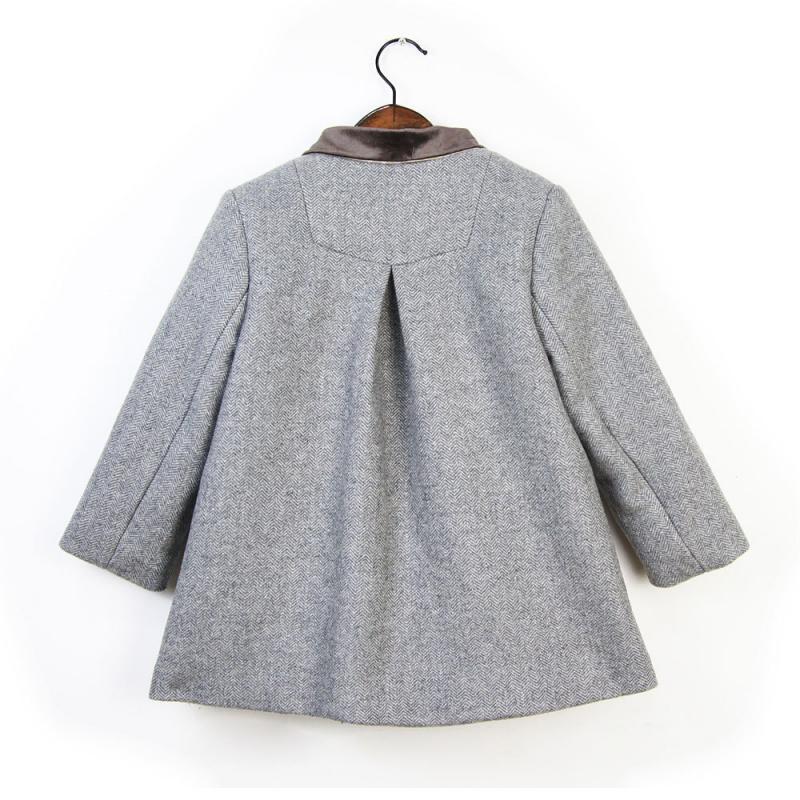 Garçons gris laine manteaux enfants automne vêtements de sortie d'hiver enfant en bas âge laine Parka bébé Boutique vêtements enfants britannique vent tenues