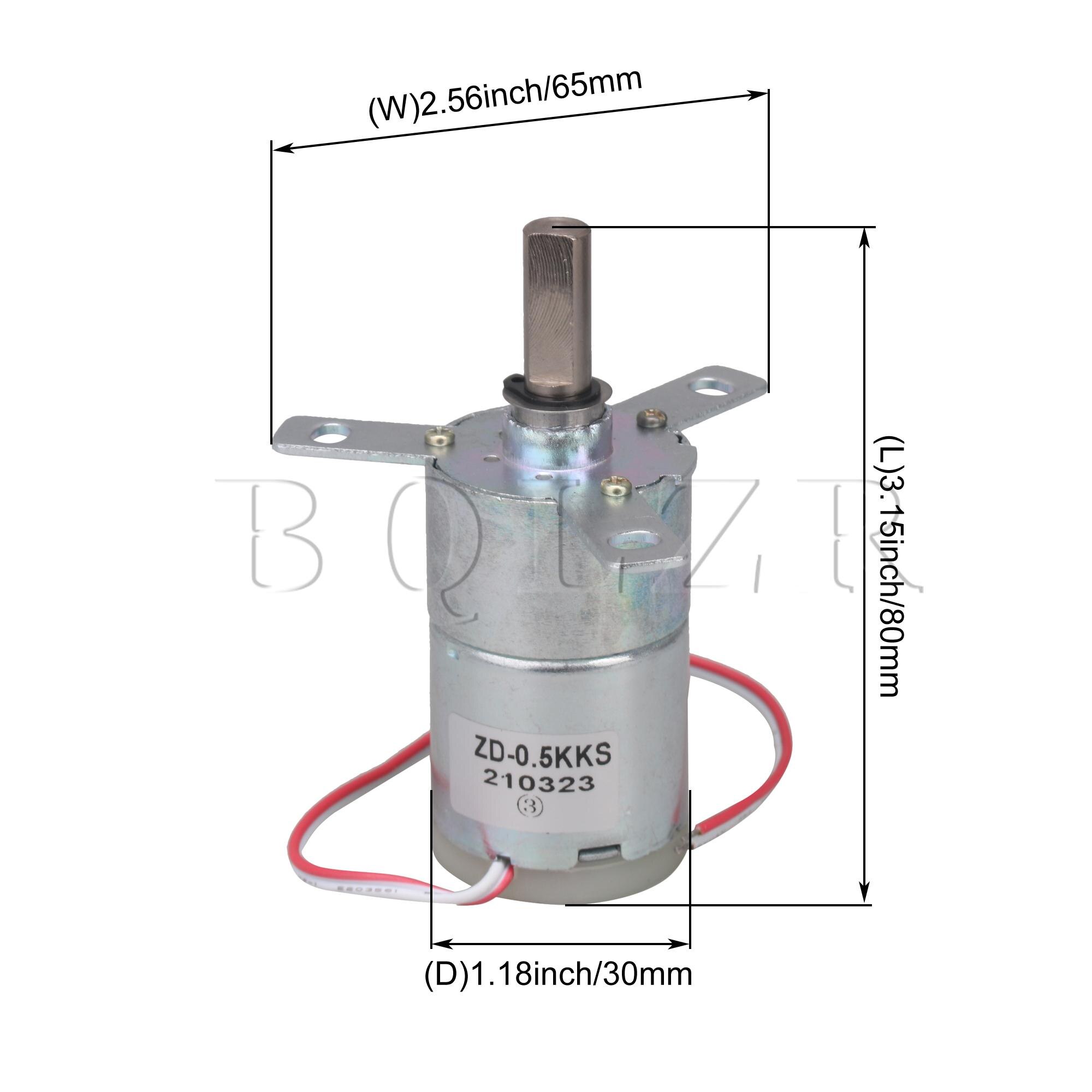 BQLZR High Torque 12V DC 25 RPM Gear-Box Stabilivolt Electric Motor Replacement