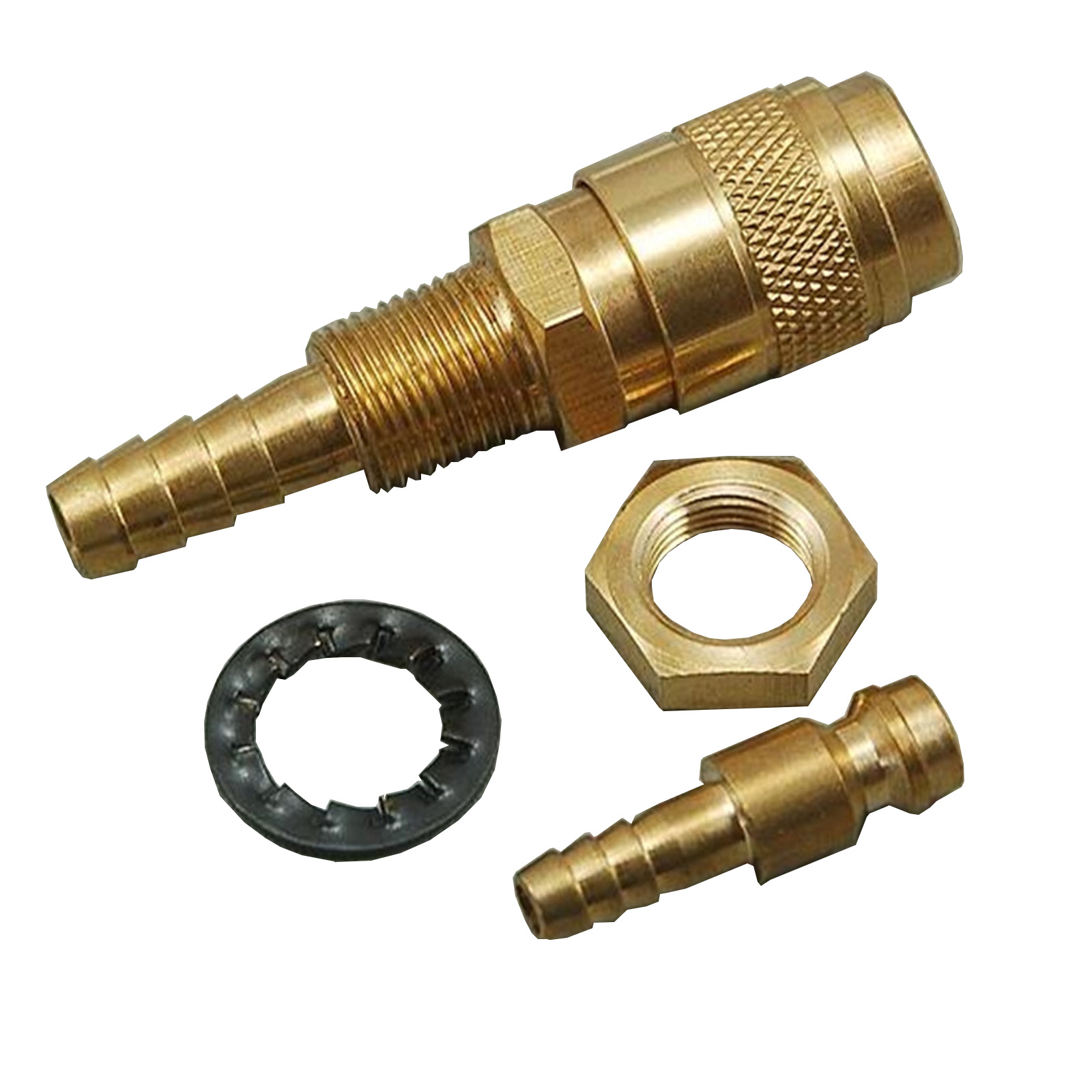 Gas & Water Quick Connector Fitting Hose Gold Connector For PTA DB SR WP 9 17 18 26 TIG Welding Torch 1 Set