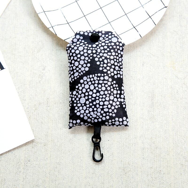 Flamingo bag Many Colors polyester Foldable Recycle Shopping Bag Eco Reusable Tote Bag Cartoon Floral Fruit Vegetable Grocery