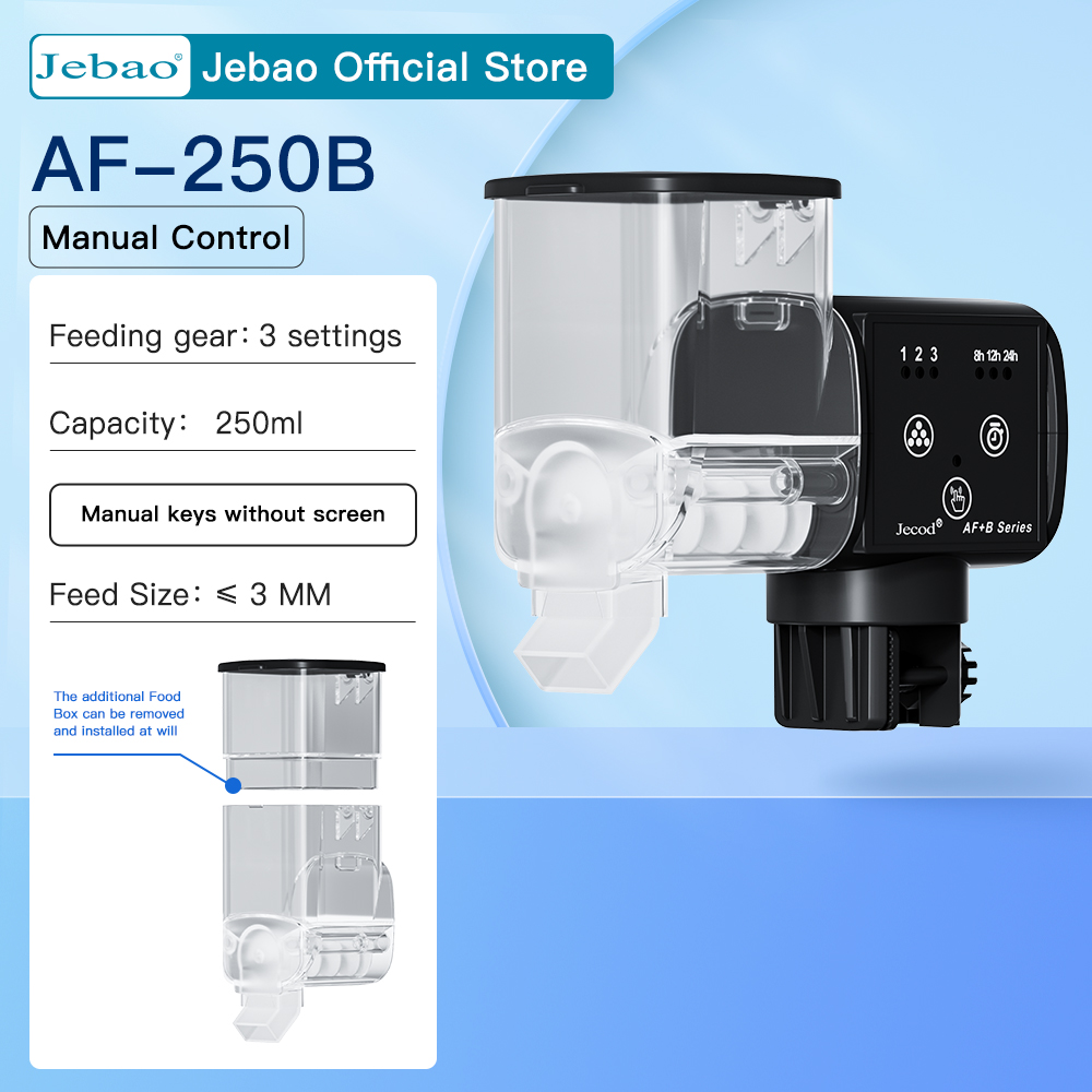Jebao Jecod Neue Aquarium Aquarium Feeder Intelligente Automatische Feeder Digitale Timing Wifi Drahtlose Fernbedienung Fisch Fütterung: Black