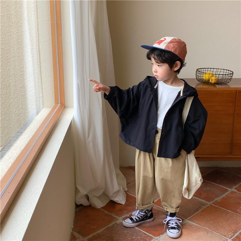 Moda primavera autunno giappone neonata ragazzo manica lunga cappotto giacche per bambini bambini abiti Casual abiti soprabito generale cappotto a vento