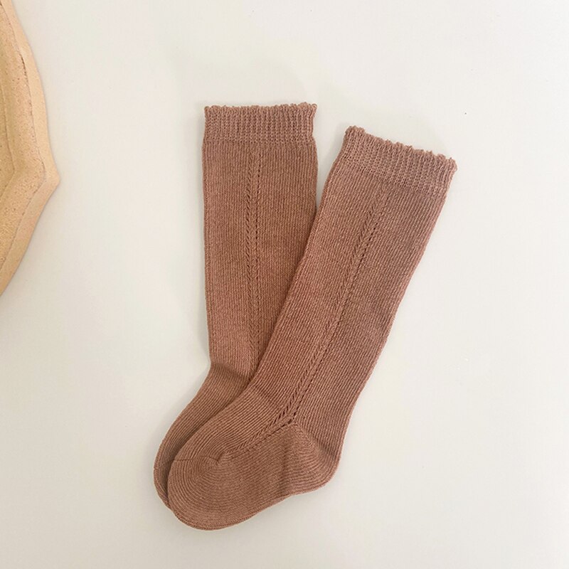 Baby Jongens Meisjes Sokken Knie Hoge Sok Zachte Katoen Peuters Kinderen Lange Sokken Hol Kinderen Socken Unisex Voor 0-5 Jaar