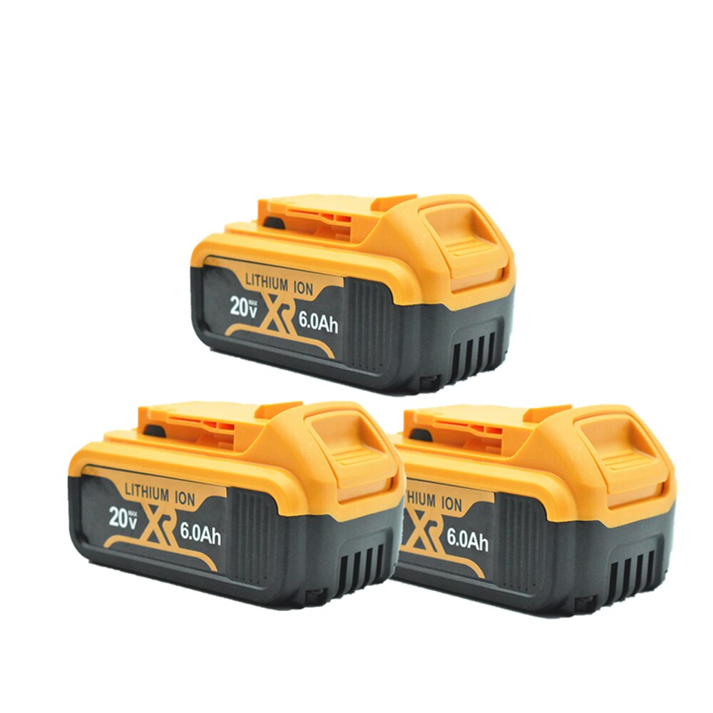 Batterie de remplacement 20 V, 6.0Ah MAX XR, pour outil électrique DeWalt, DCB184, DCB181, DCB182, DCB200, 20 V, 6A, 18v