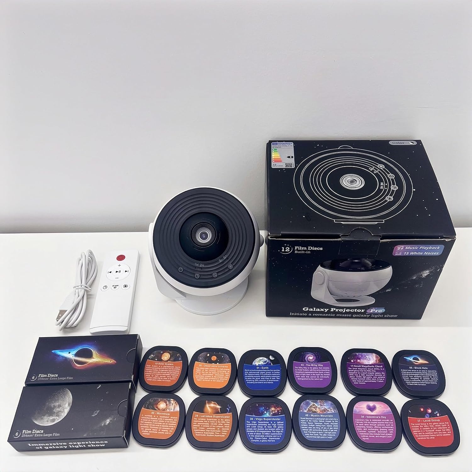 Bedroom Galaxy Projector Pro, Home Planetarium Projector Lamp Star Projector Pro Kids Adult Room Decoration with Timer Bluetooth: Default Title