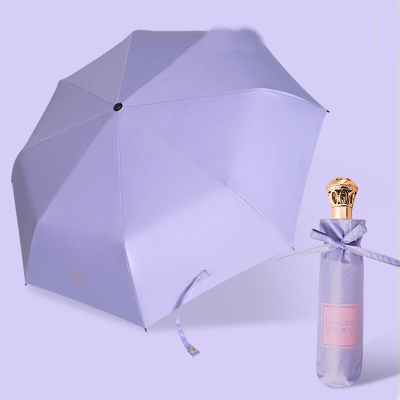 Lism merk kroon handvat paraplu regen vrouwen uv zonnige & regenachtige kroon paraplu voor vrouwen winddichte opvouwbare paraplu's  ys741