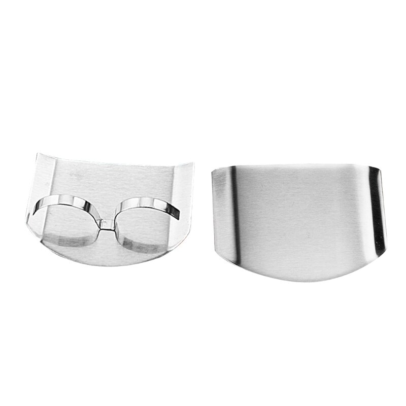 Stainless Steel Double Finger Guard Protect Hand Cutting Guard Knife Cutting Protector Small Safe Anti Hurt Finger