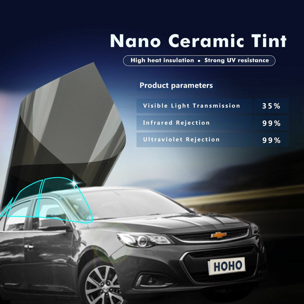 35%VLT Car window tint film auto glass tinting film for house office car sunshade residential commercial with width 50cm/20"