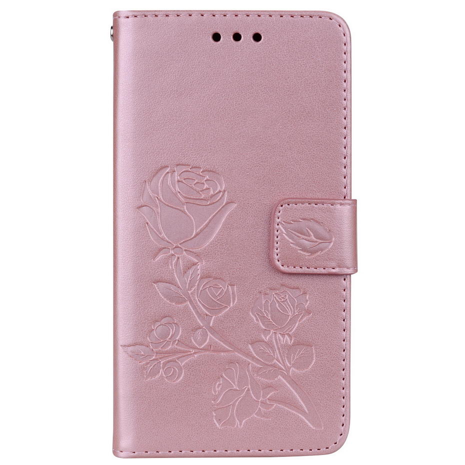 Cases For Xiaomi Redmi A4 Case Redmi 4A 4 A Luxury Leather Wallet Flip Cover Case for Xiaomi Redmi 4A fitted cases mobile parts: RoseGold