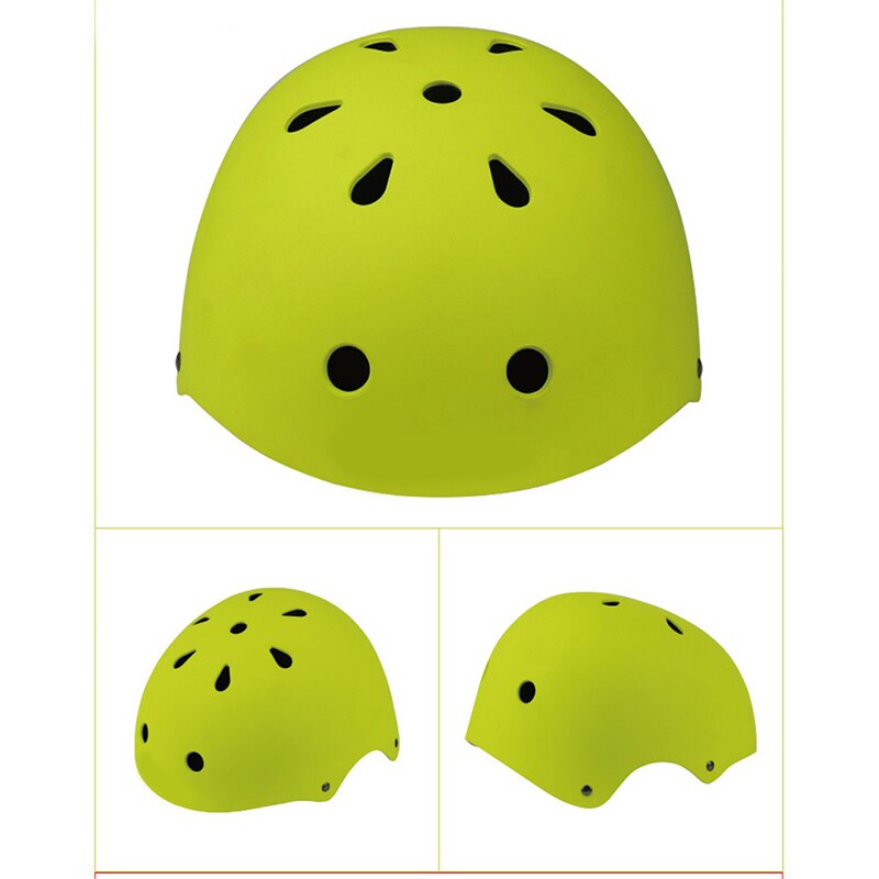 Hip-Hop Boy Helm Professionele Outdoor Sport Skateboard Schaatsen Helm Kinderen Fietshelm Bescherming Voor Kinderen Volwassenen: green / 48-54CM