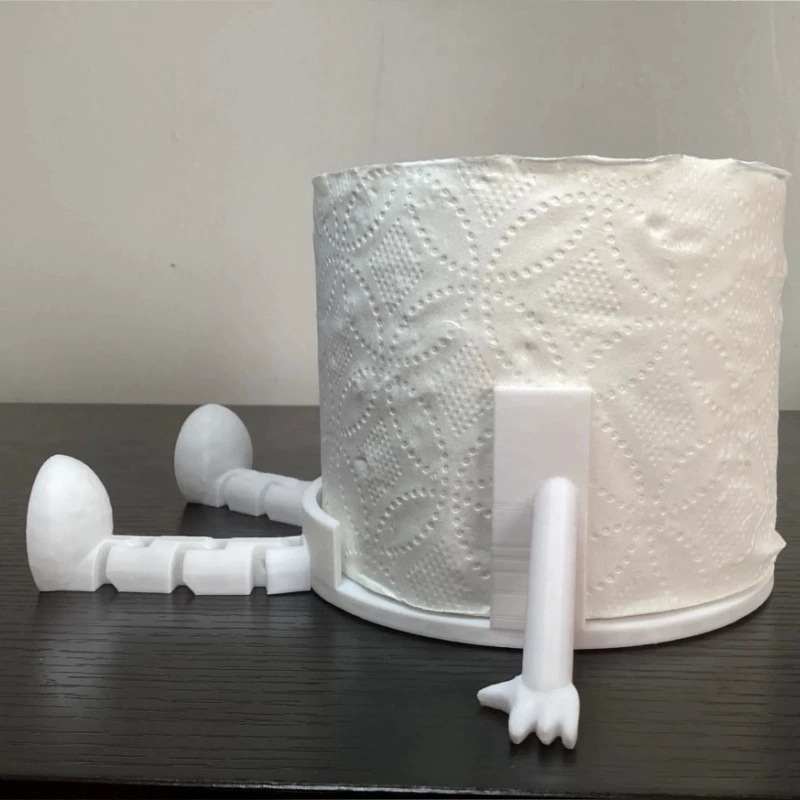 Novelty Toilet Paper Roll Stand 3d Printing Sitting People Paper Towel Holder Home Decoration Ornaments Bathroom Accessories