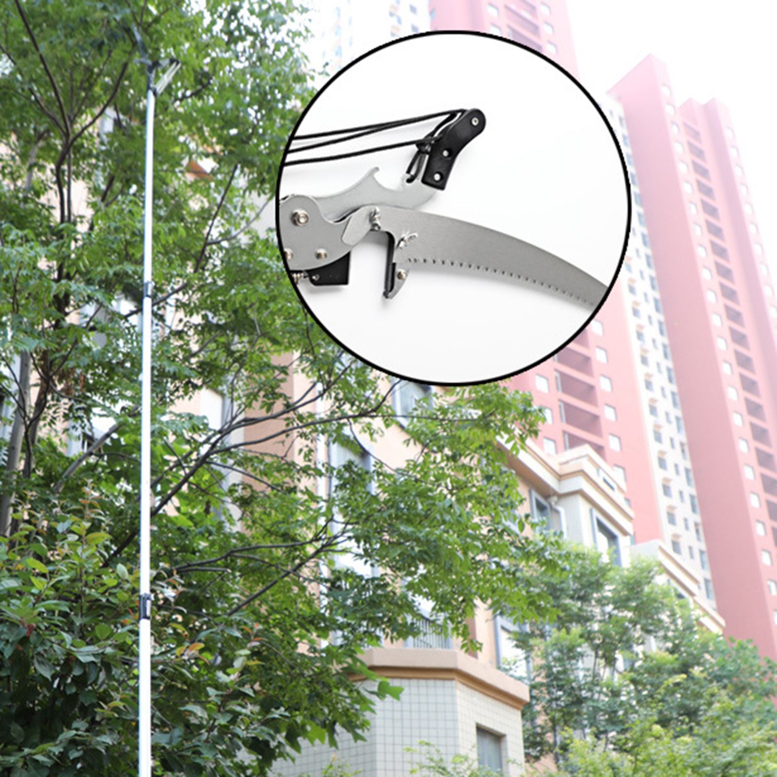 High-Altitude Tree Branches Trimmer Extendable Tree Pruning Saw Fruit Tree Pruner Shears Without Pole for Cutting High Branches