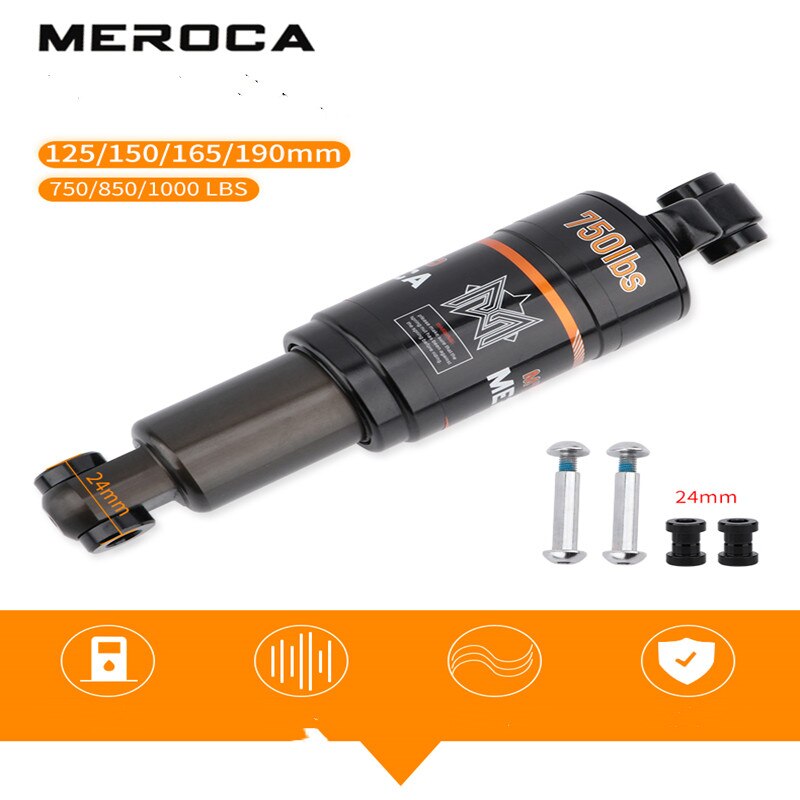 wioślarz górski amortyzator hydrauliczny 125/150/165/190MM miękki konik centrum amortyzator tylna poduszka powietrzna