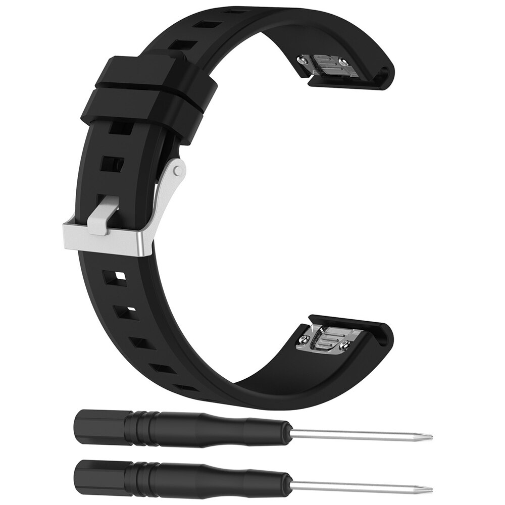 22 millimetri Cinturino In Silicone per Garmin Fenix 6 Pro 5 Più Forerunner 935 945 Strap Quick Fit Wristband libero di trasporto Intelligente accessori Per orologi: Black