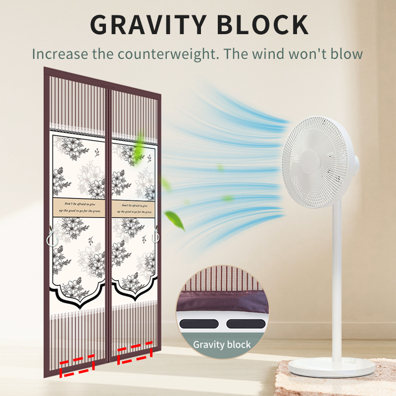 Magnetic Screen Doors, Heavy Duty Magnetic Door Screens, Reinforced Fiberglass Screens, Anti-mosquito Door Curtains