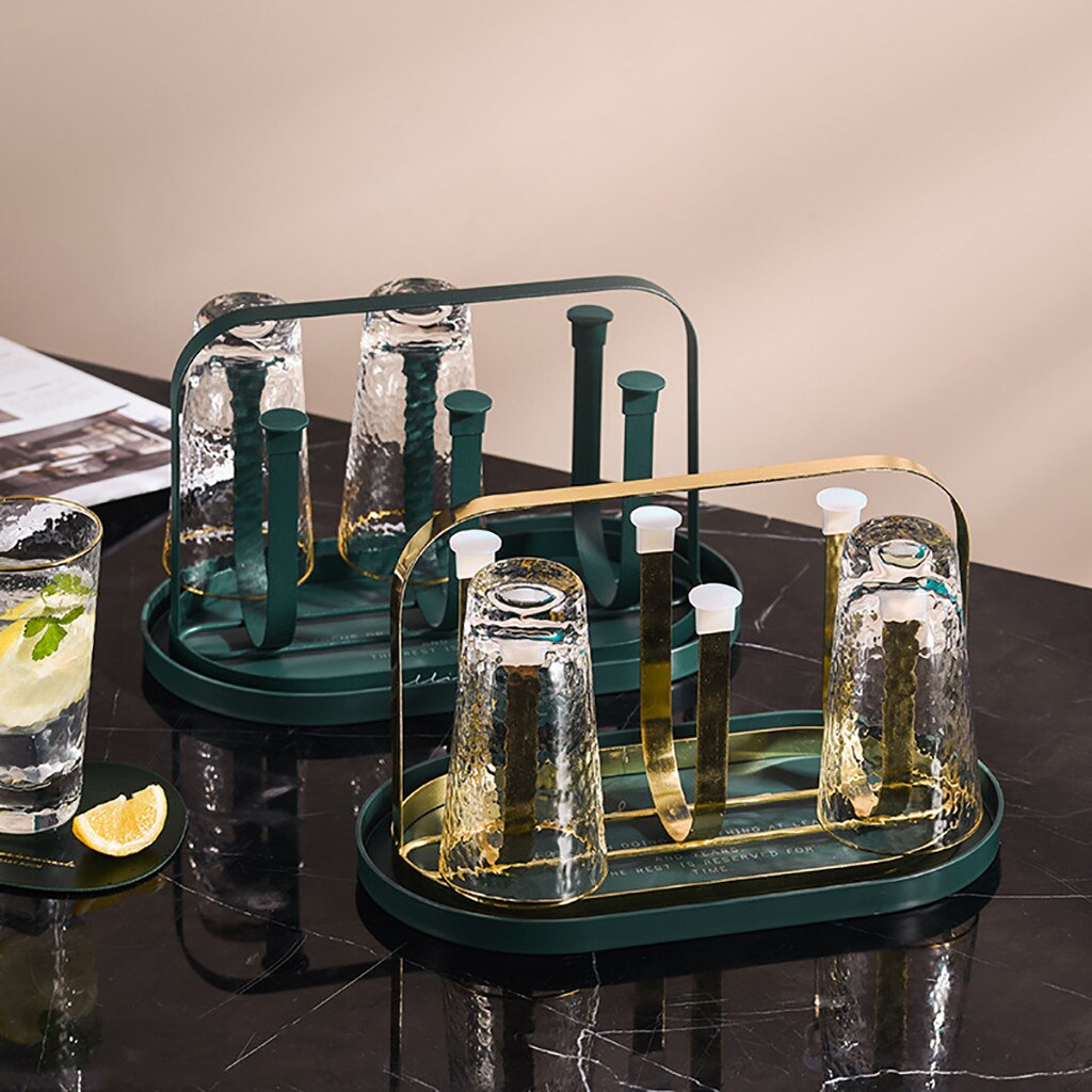 Coffee Cup Holder Desktop Mug Hanger Multifunctional Storage Rack Mug Holder Cup Holder Drain Cup Holder Rack for Home