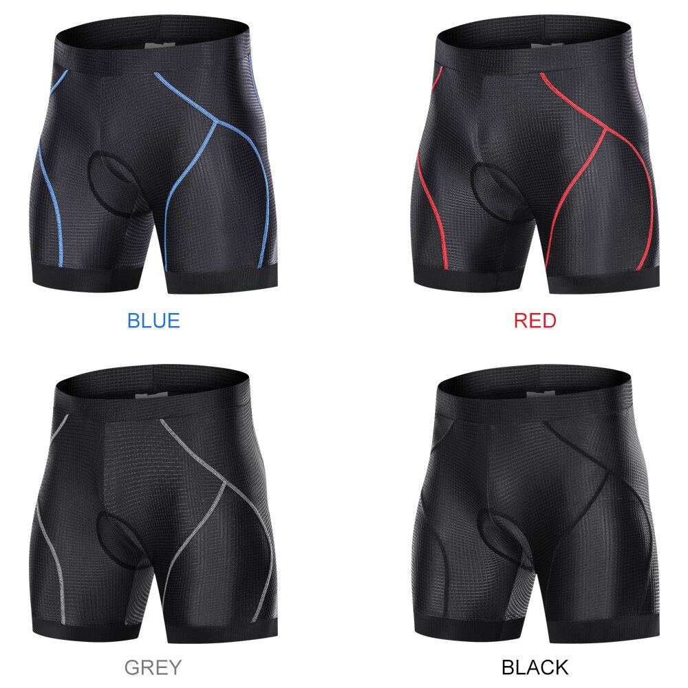 Pantalones cortos acolchados para ciclismo para hombre, ropa interior acolchada 3D con empuñaduras antideslizantes