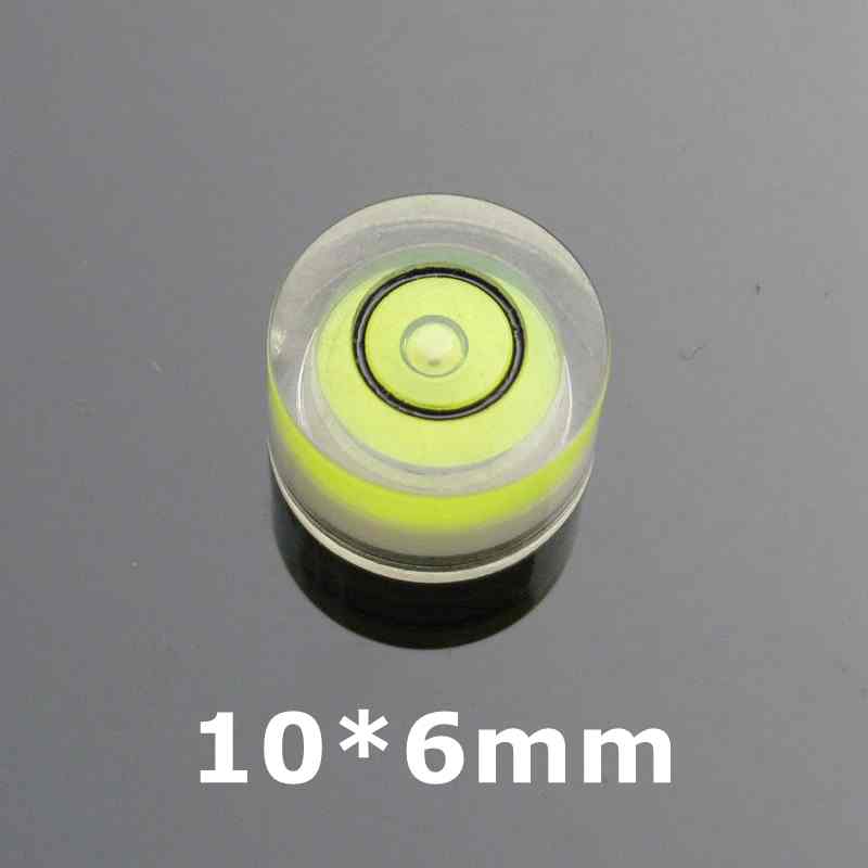 (100 Pieces/Lot) Spirit level vial Round bubble level mini spirit level Bubble Bullseye Level measurement instrument: 1006