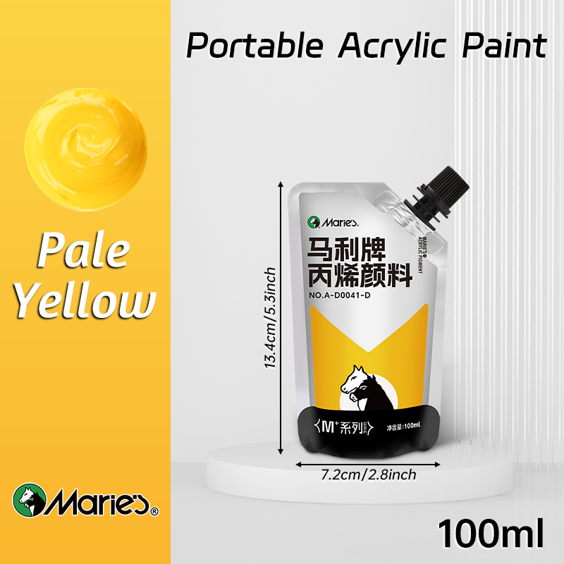 100 ml Marie-Acrylfarbe, verschiedene Farben, wasserfest, Pigmente zum Basteln, Felsen, Holz, professionelle Pigmente für Erwachsene, Künstler