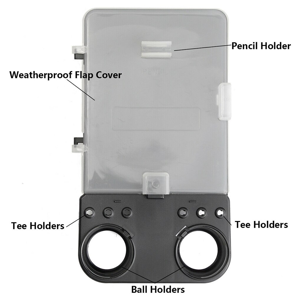 Golf Scorecard Keeper Practical Easy Carry Durable Board Holder Multipurpose Universal Plastic Training Aids Flap Cover