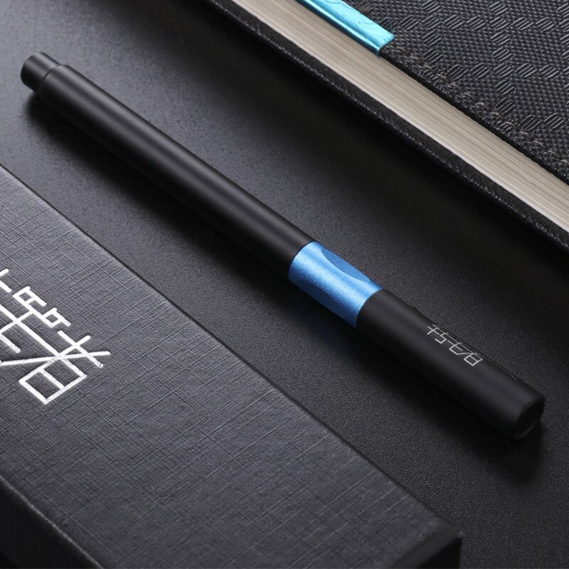 Gravure gratuite, stylo-plume en métal, stylo givré haut de gamme, sac d'encre remplaçable, stylo signature d'entreprise,