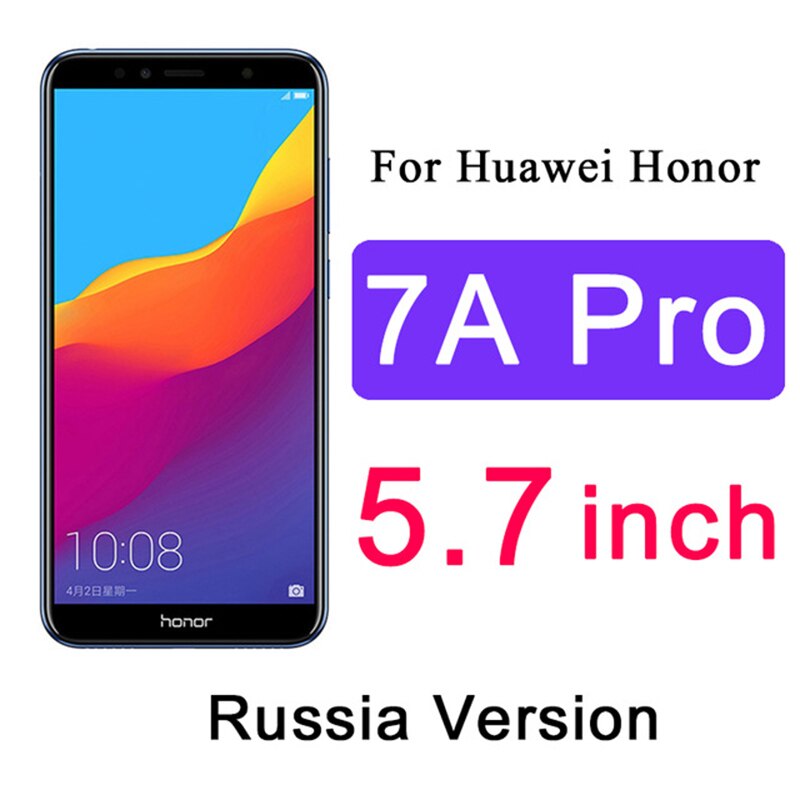9D Curved Tempered Glass on For huawei Honor 7X 7A 7C Pro honor7a honor7c screen protector Hono 7 A C X Protective safety Film