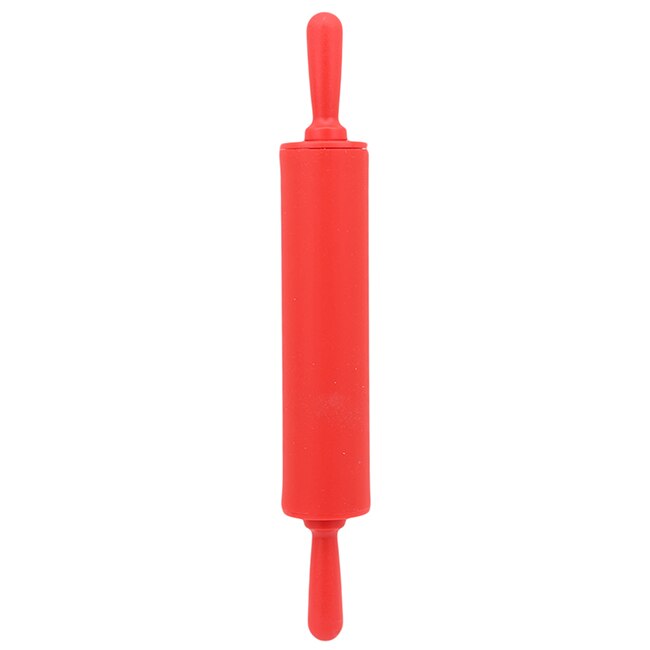 Antiaderente Silicone commestibile mattarello fondente mattarello fai da te utensili da cucina gnocchi rullo torta strumenti Bakeware 30x4.2cm: Red