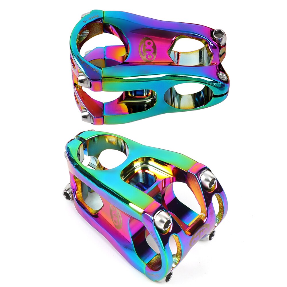 OUO MTB Bicycle Stem CNC Bike Handlebar Stem 0 Degree Bar Riser 50mm DH AM Enduro Bike Table 31.8mm Bicycl Stem