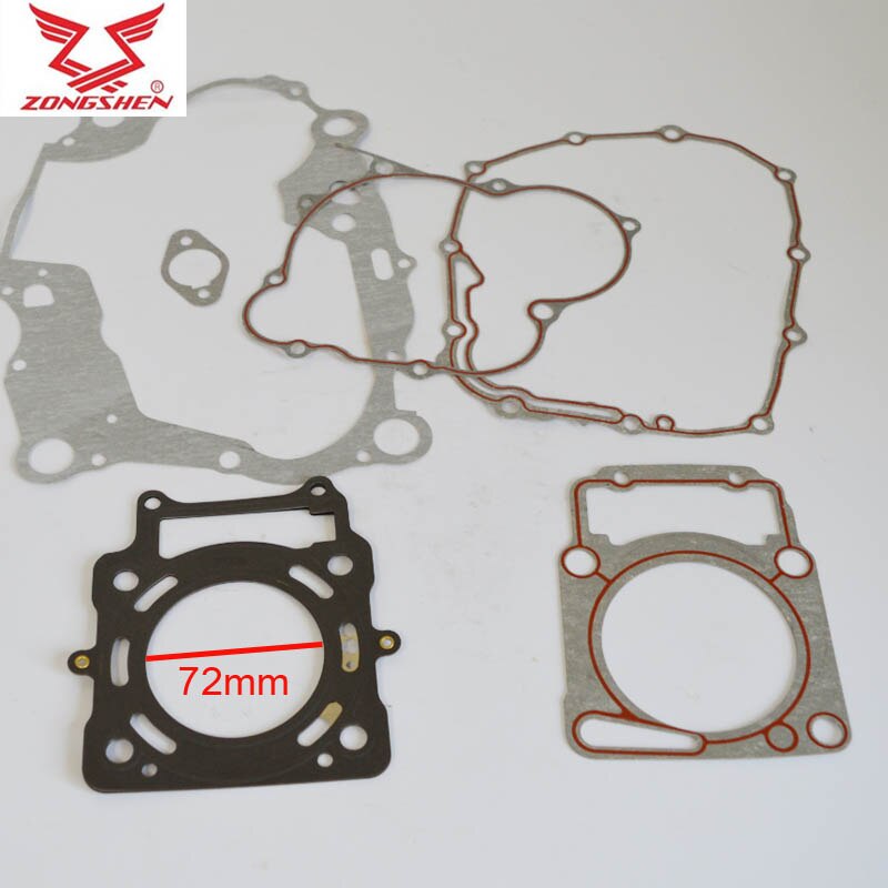 zongshen CBS250 CBS300 300cc engine gasket motorcycle bike cylinder gasket 74mm ZS174MM 250cc 70mm XGJ300R