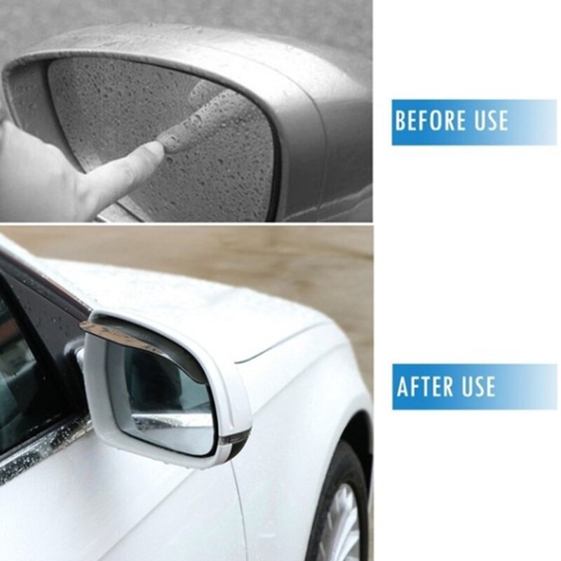 Carbon Fiber Texture Car Rearview Mirror Rain Brow Rain Cover Mirror Sunny Rain Cover Rain Board