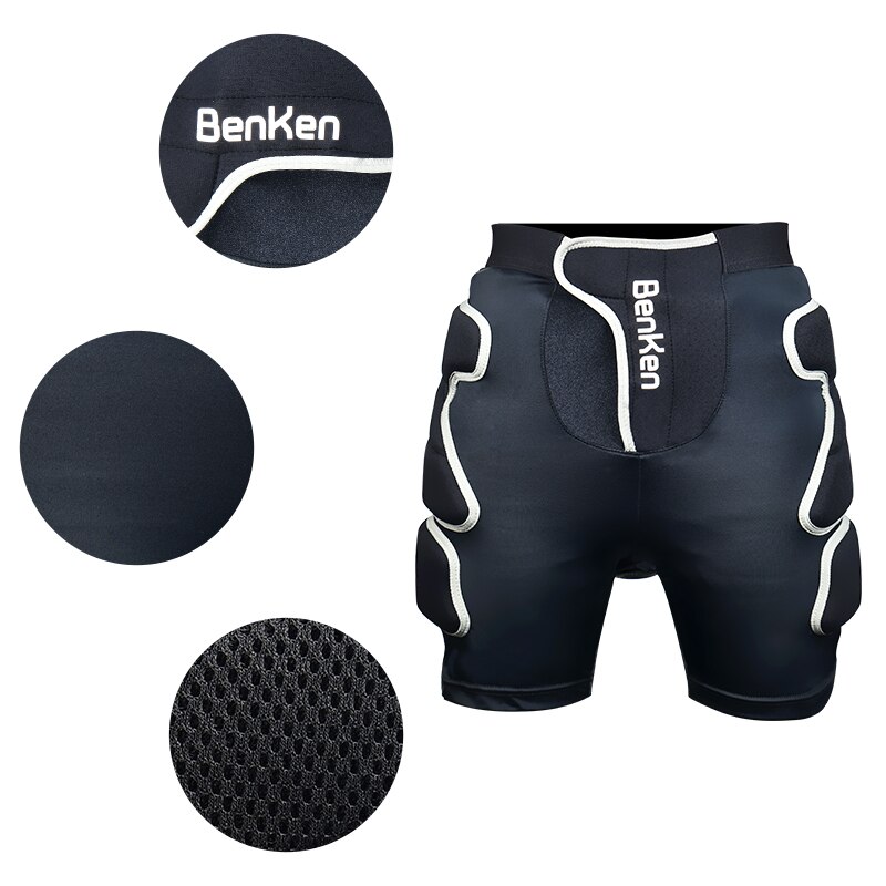 BenKen sports protective gear ski protection quilted shorts are suitable for snowboarding and skiing anti-collision equipment