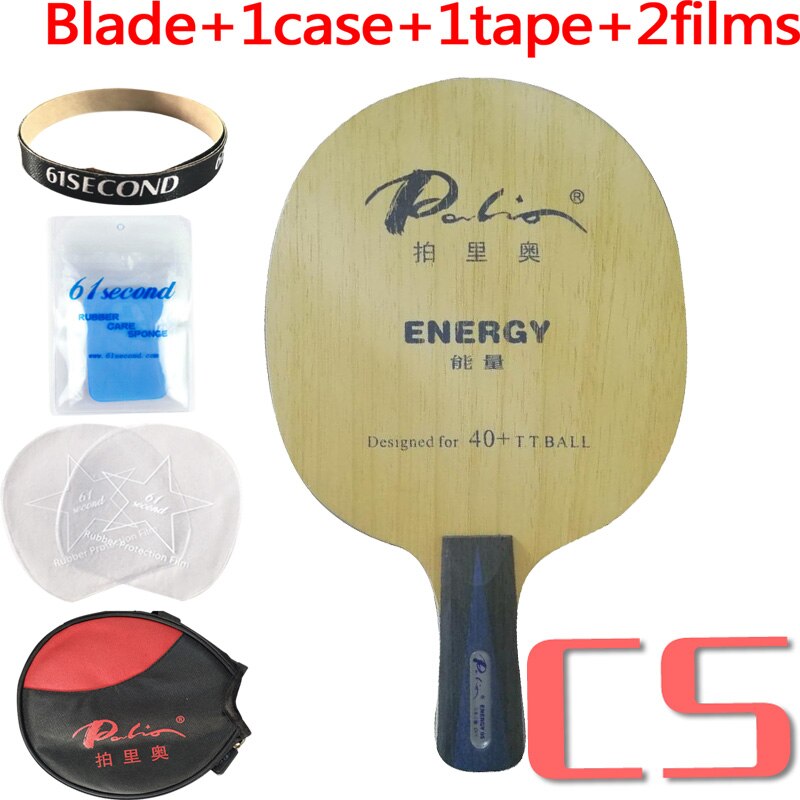 Palio official energy 05 table tennis blade special for 40+ material table tennis racket game fast attack loop carbon blade: CS with YM case