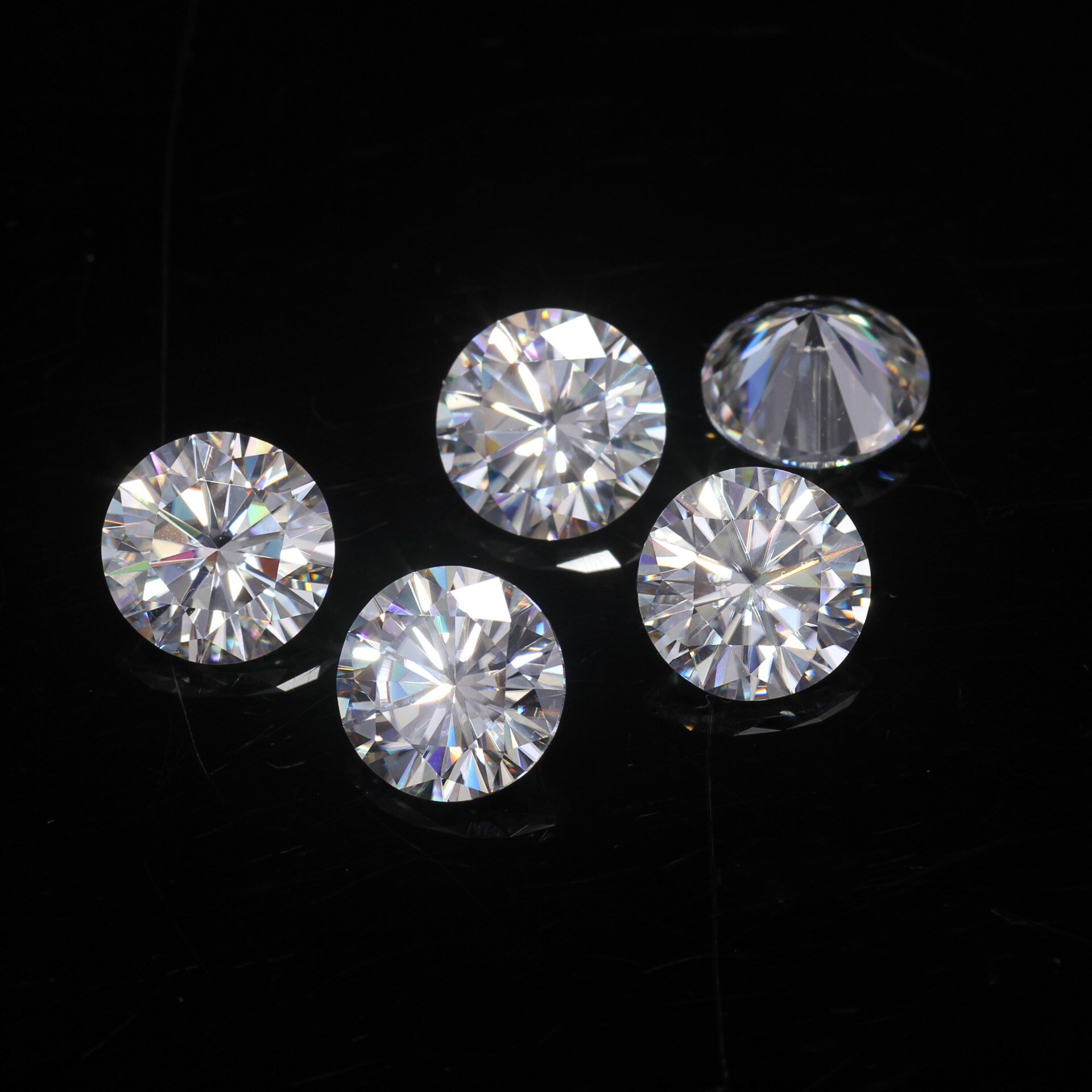 0.5 Karaat 5 Mm Losse Moissanite E Kleur Brilliant Cut Ronde Moissanite Stenen Diamanten Sieraden Voor Wedding Party Ring
