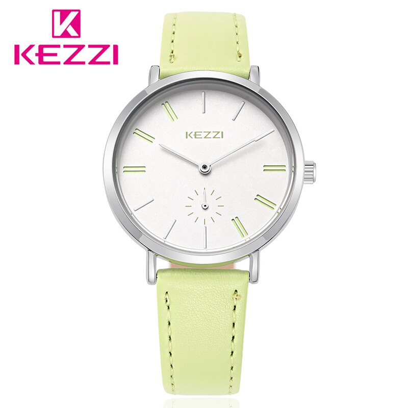 Kezzi Brand Simple Ladies Watch For Women Leather watches waterproof Quartz Wrist Watch Female zegarek damski: 6909