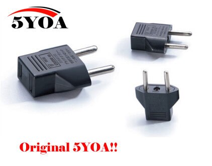 Universele Amerikaanse Om Eu Plug Usa Om Euro Europa Reizen Witte Muur Ac Power Charger Outlet Adapter Converter 2 Ronde socket Input Pin