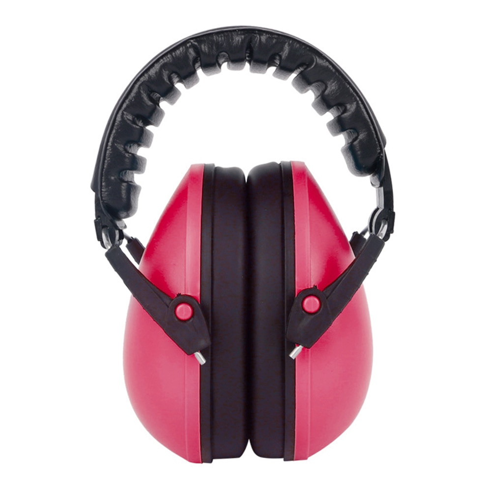 Kids Ear Muffs Hearing Protection Noise Reduction Children Ear Defenders Safety Earphone: Pink