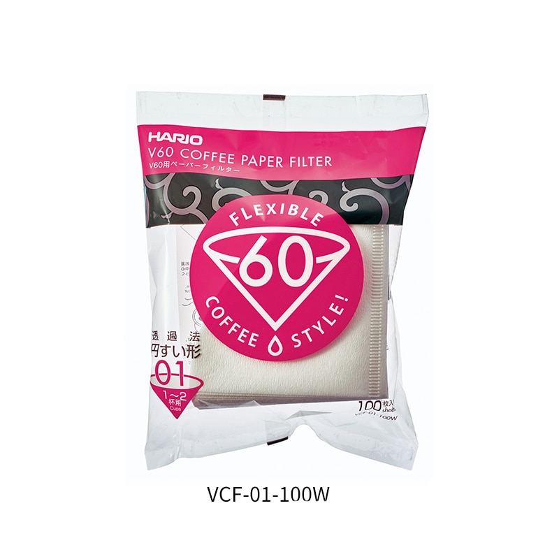 Filtro de papel café japonés FeiC Hario V60 02 100 Uds por bolsa sin lejía 4 tazas para goteo café filtros de papel para Barista