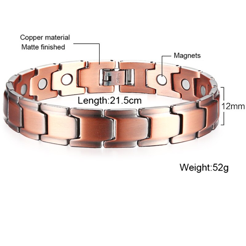 Mannen Vrouwen Rvs Gezondheid Magnetische Armbanden Power Therapie Armbanden voor Artritis Polsband Verstelbare: 9