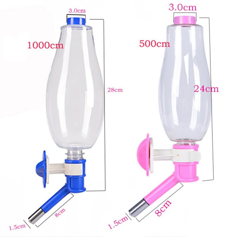 500/1000 ML para mascotas alimentador automático de agua potable comederos para cachorro de perro gato mascota jaula colgante de