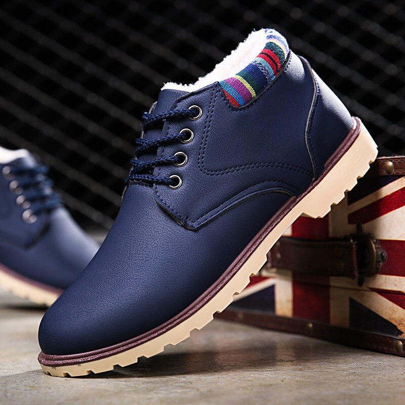 Warme heren sneeuwlaarzen nieuwste hoge top plus fluwelen warme heren winterlaarzen jeugd verdikking wilde warme laarzen erf 4