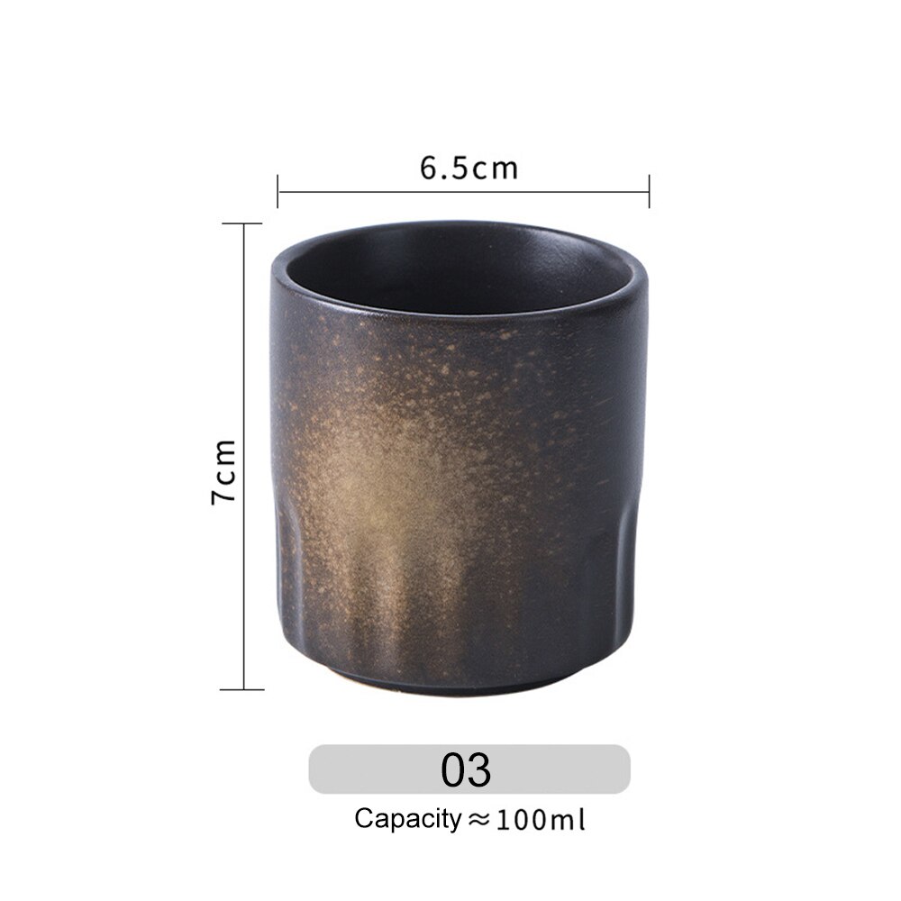 Japanse Stijl Theekopje Water Cup Steengoed Keramische Handgeschilderde 100Ml Kungfu Theekopje Cuisine Drinkware Handgemaakte Moederdag: C
