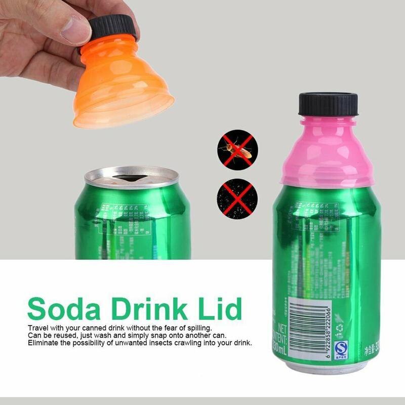 Återanvändbart plastlock för burkar anti vattenläckage anti luftläckage ölläskburklock