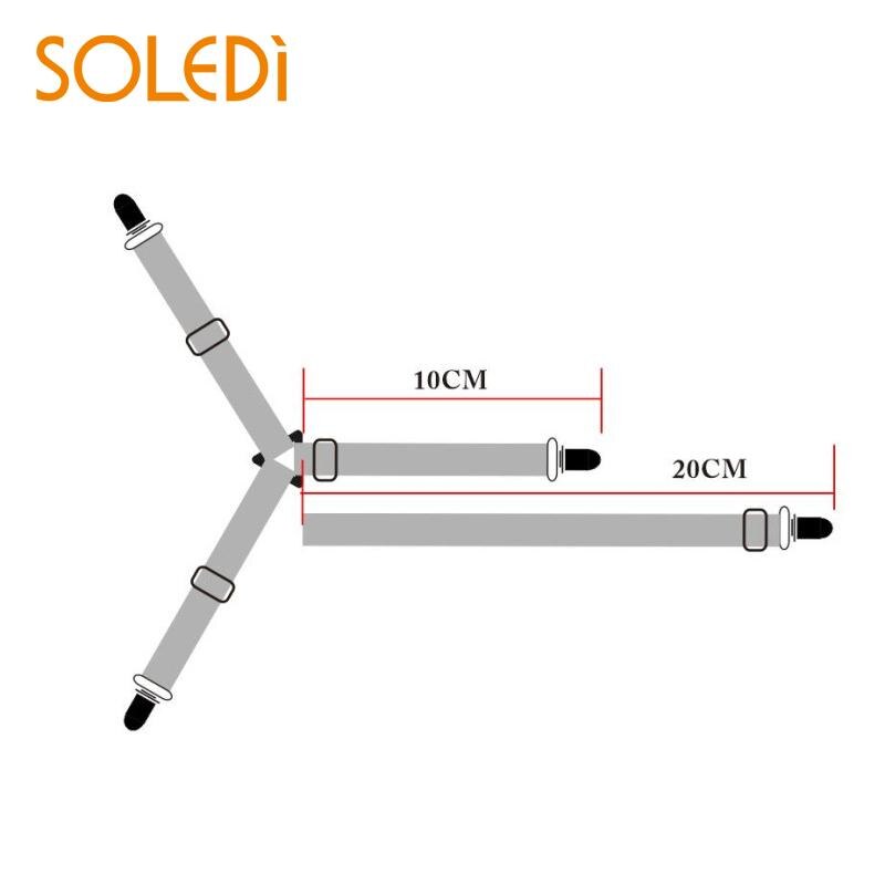 1pc doek bevestigingsclips, slip-on lakens riembevestigingshouder, meubellakenclip, matrasclip, metalen clip, elastische band, sling, bedlakens clips, slaapkamerbenodigdheden, huishoudproduct