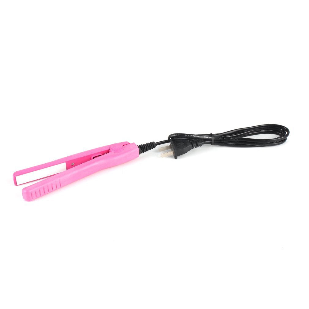 Mini Hair straightener Iron Pink Ceramic Portable Electronic Hairs Straightening Styling Tools Hair