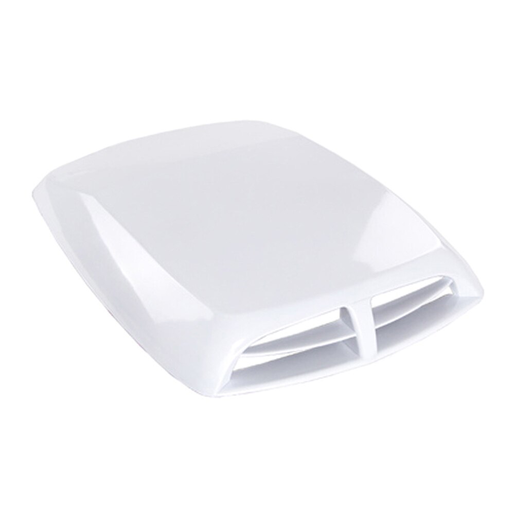 Universal Cars Air Flow Intake Hood Scoop Vent Bonnet Cover DIY Auto Styling Decorative Accessories: White