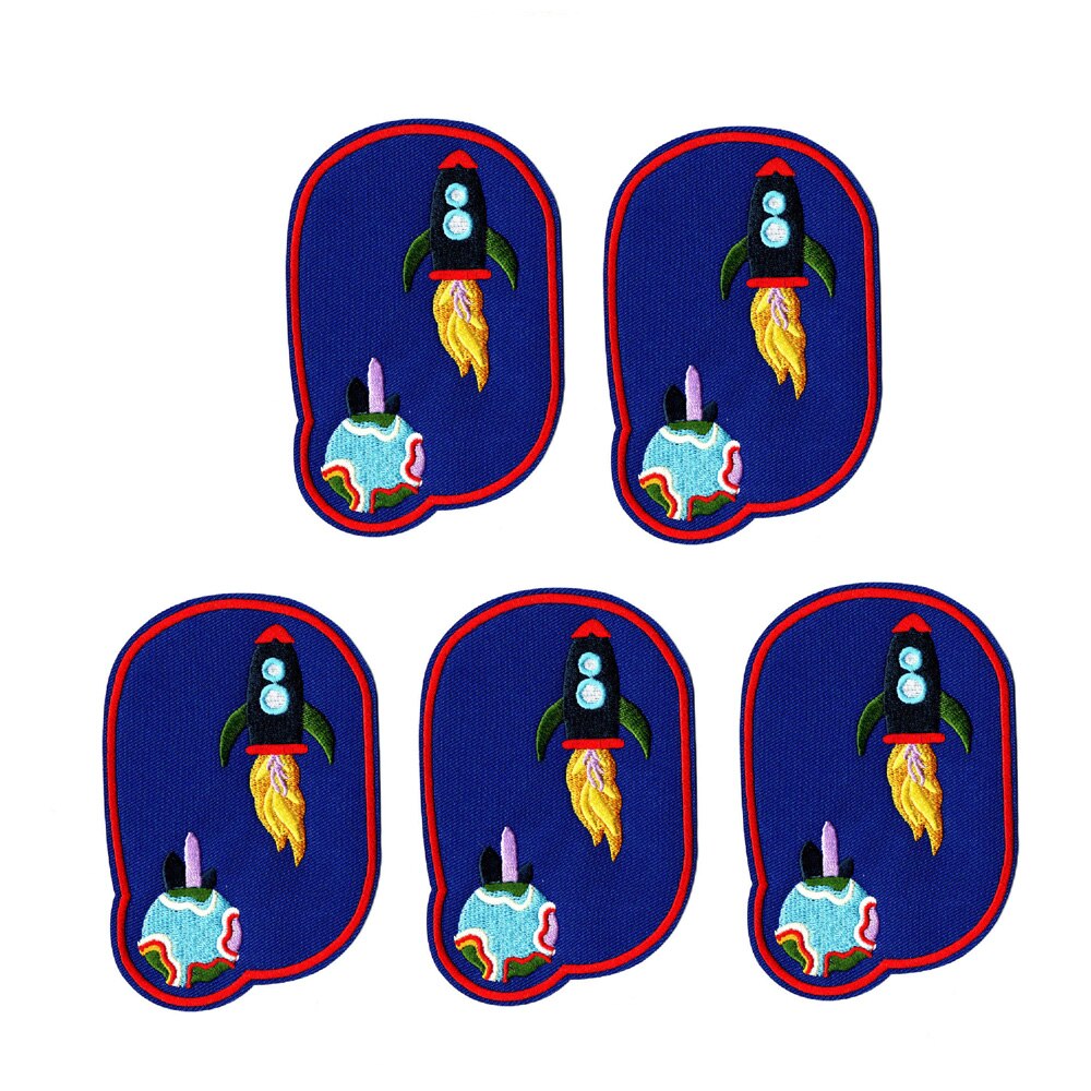 5 uds reparación, costura codo rodilla parches hierro sobre parche para ropa Jeans rayas pegatinas insignia bordada niños paño: type 043