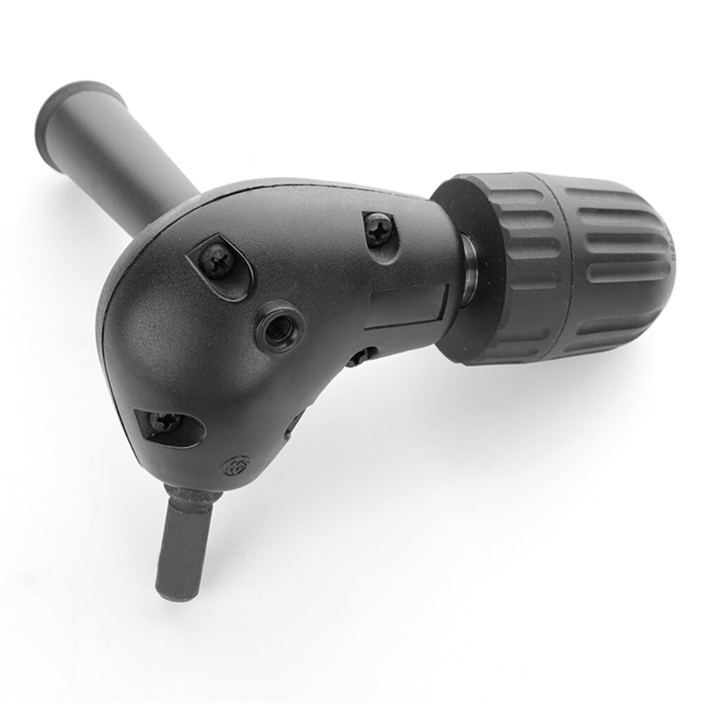 3/8 "rechts Winkel Adapter 90 Grad Bohrmaschine Befestigung 9,5mm Runde Schaft Keyless Futter Backenfutter 0,8-10mm/0,03-0,4 in