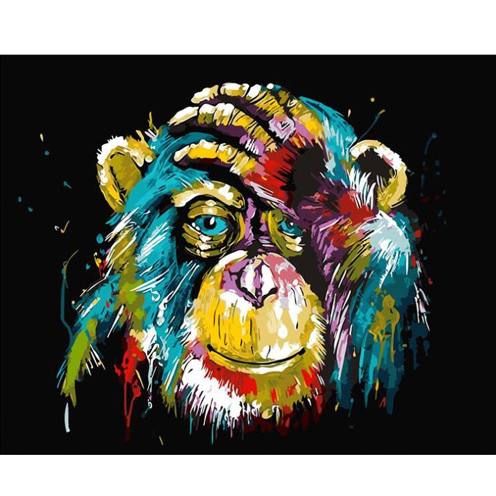 F.NIMAGOP Paquete De 4 Pinturas Por Número Para Niños, Pintura Acrílica